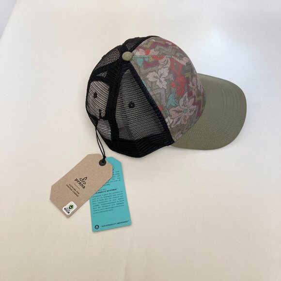 NWT PrAna Lower Pines Cargo Green Horchata Trucker Hat | One Size, Adjustable - Picture 9 of 12